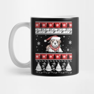 Bulldog Ugly Christmas Sweater Gifts Ideas Mug